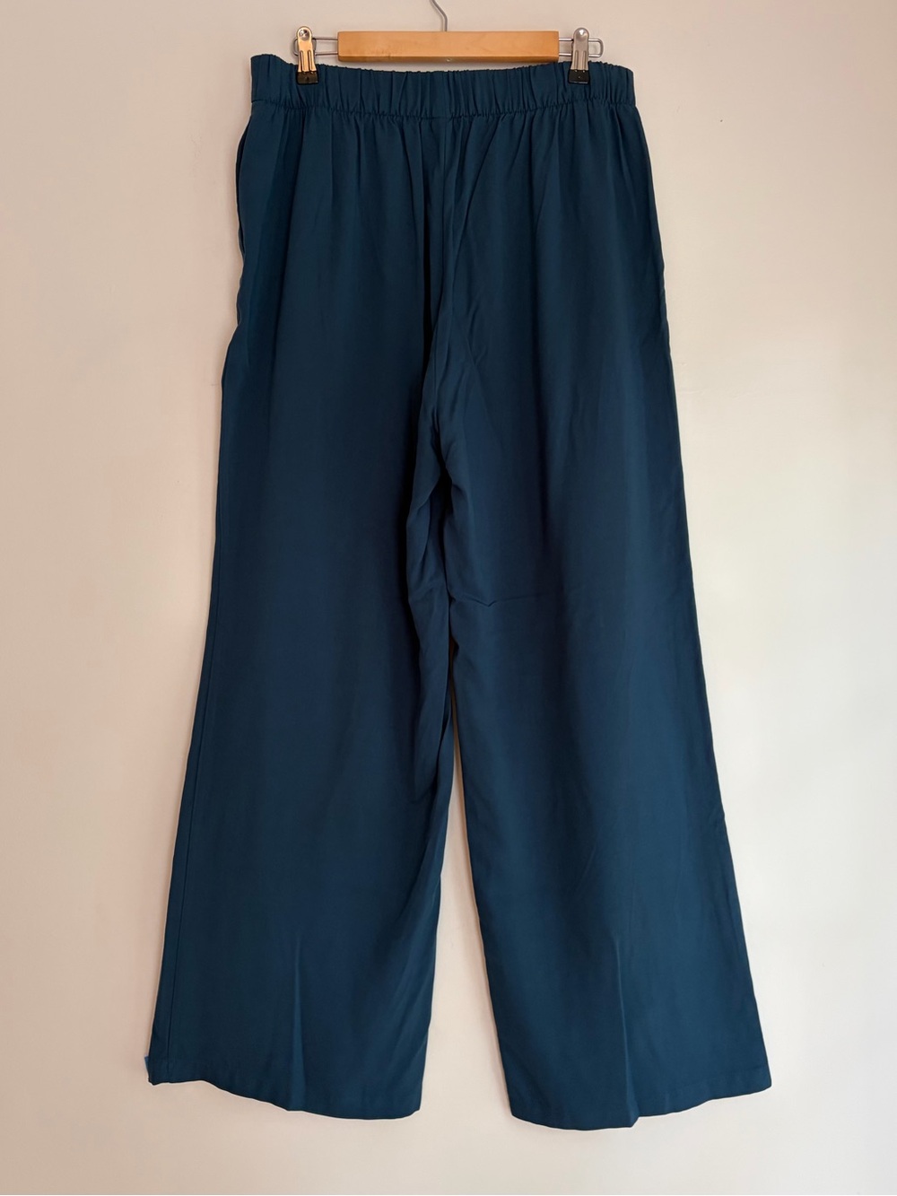 Old Navy High Rise Playa Wide Leg Blue Pants Size L - Picture 4 of 7